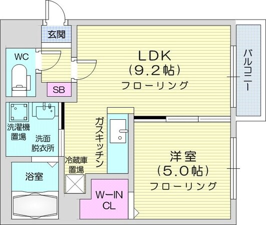 麻生駅 徒歩9分 3階の物件間取画像